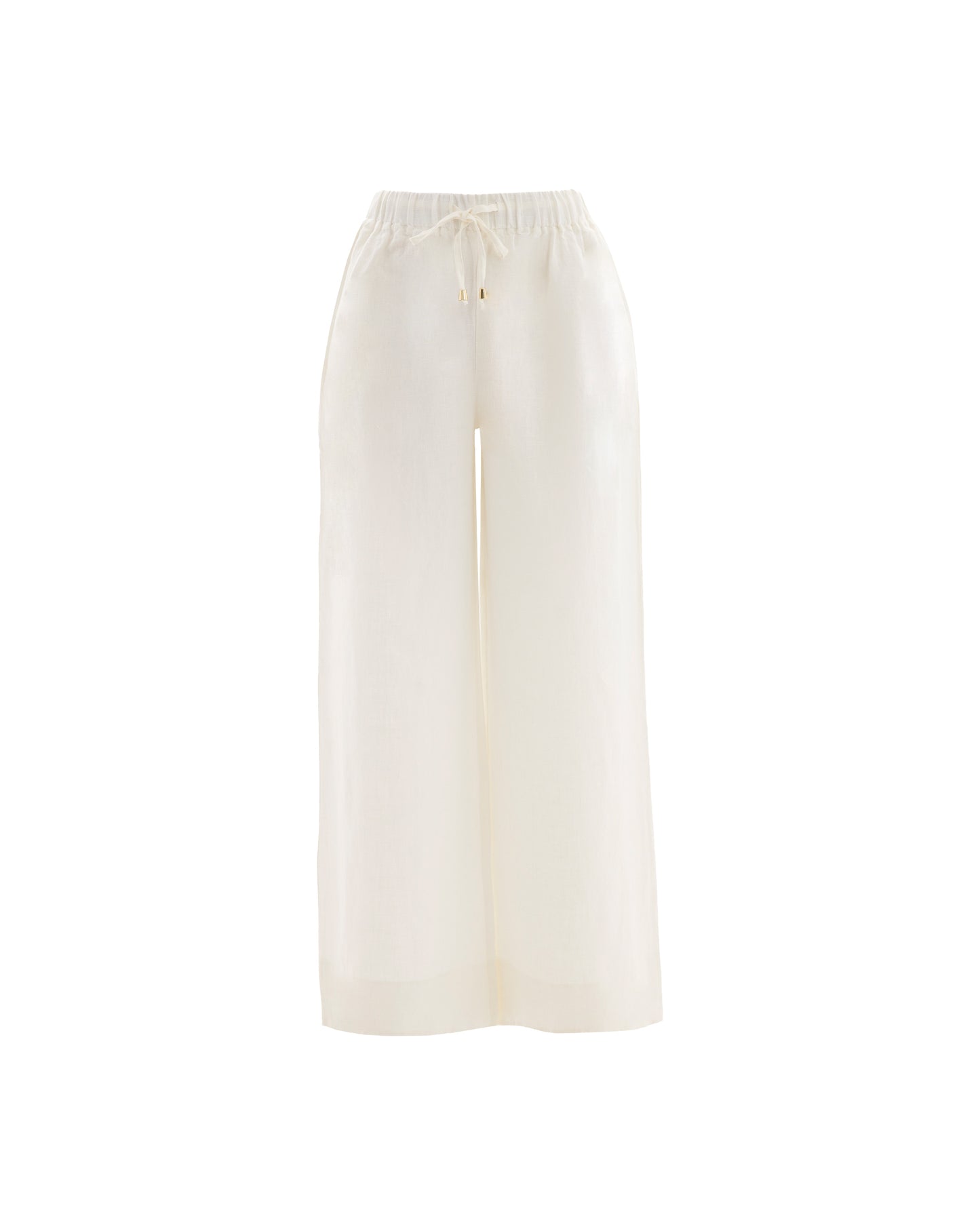 Ciel White %100 Linen Pant