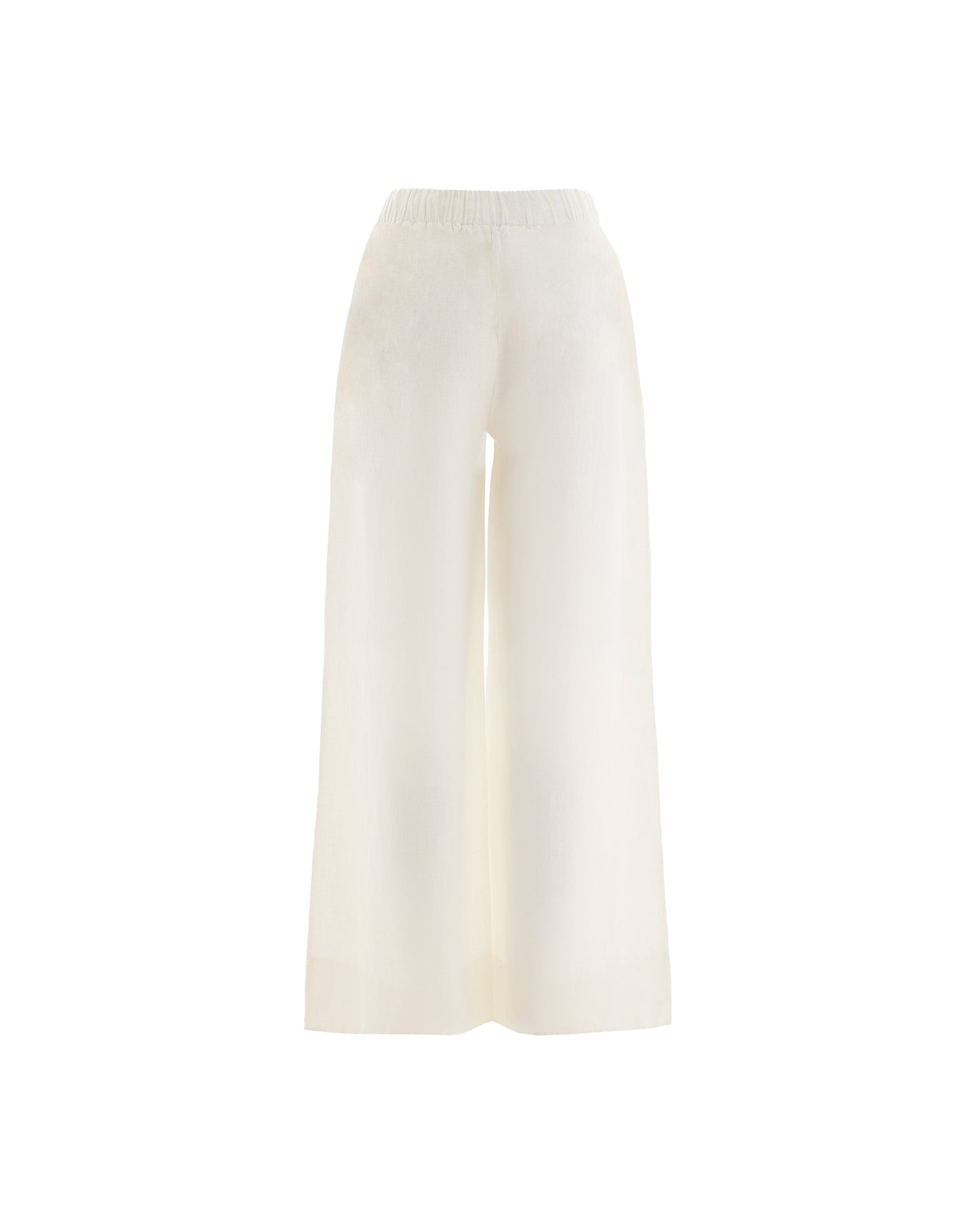 Ciel White %100 Linen Pant