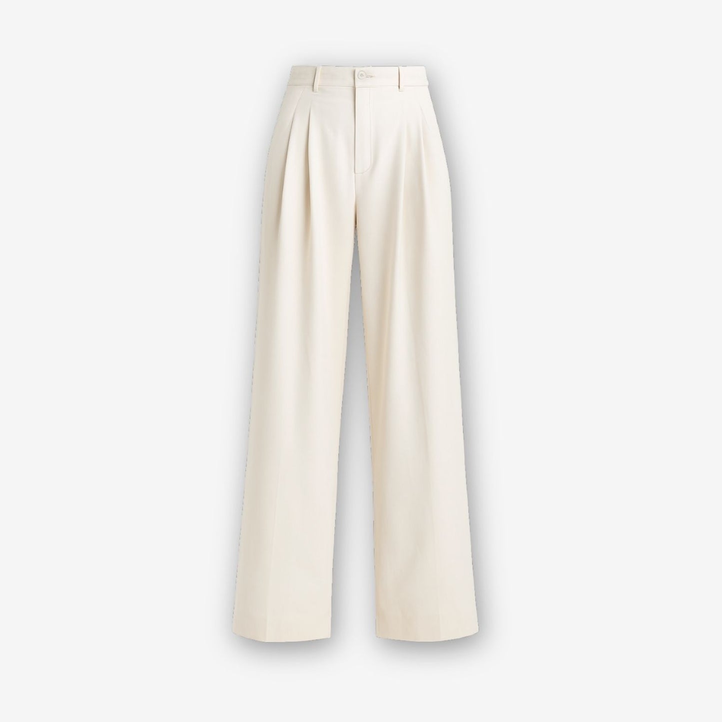 Liora Double Pleated Palazzo Trousers – Stone