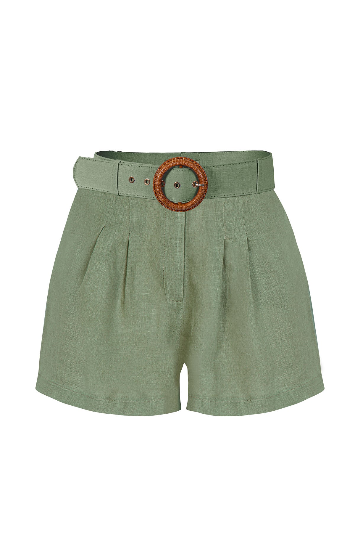 Reve Green 100% Linen Short