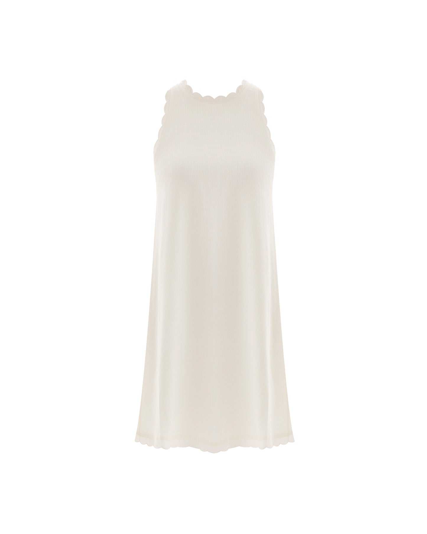 Calia White Mini Linen Dress