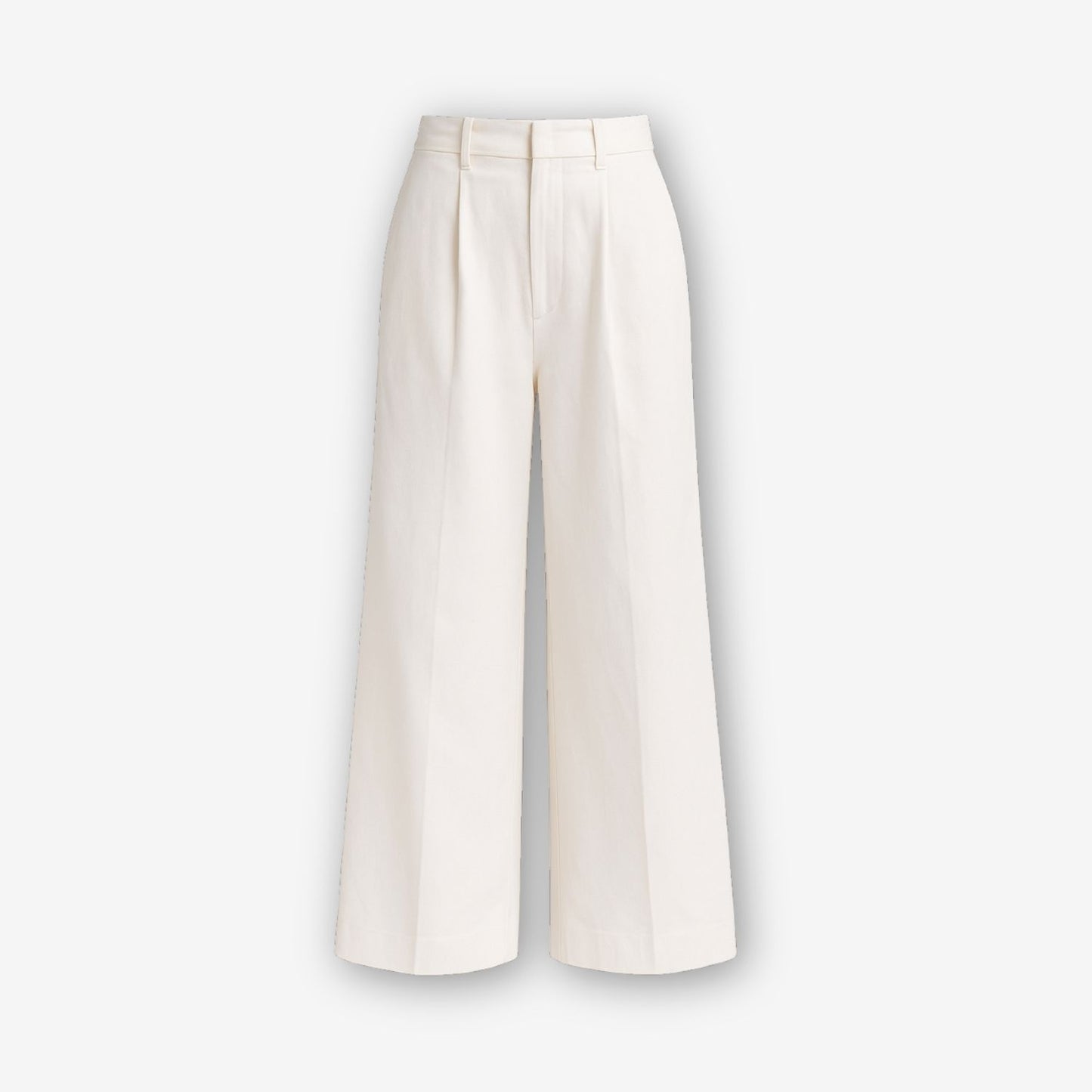 Cyra Linen Wide Leg Trousers - White