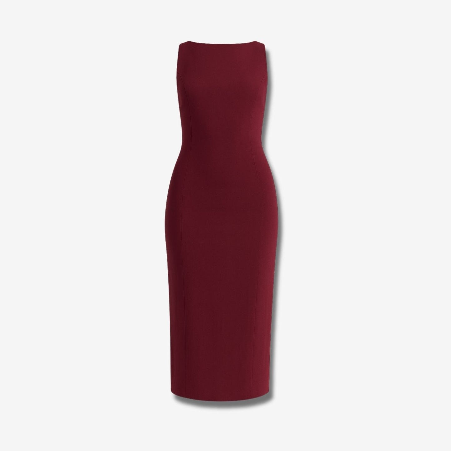 Silva Bodycon Midi Dress – Burgundy