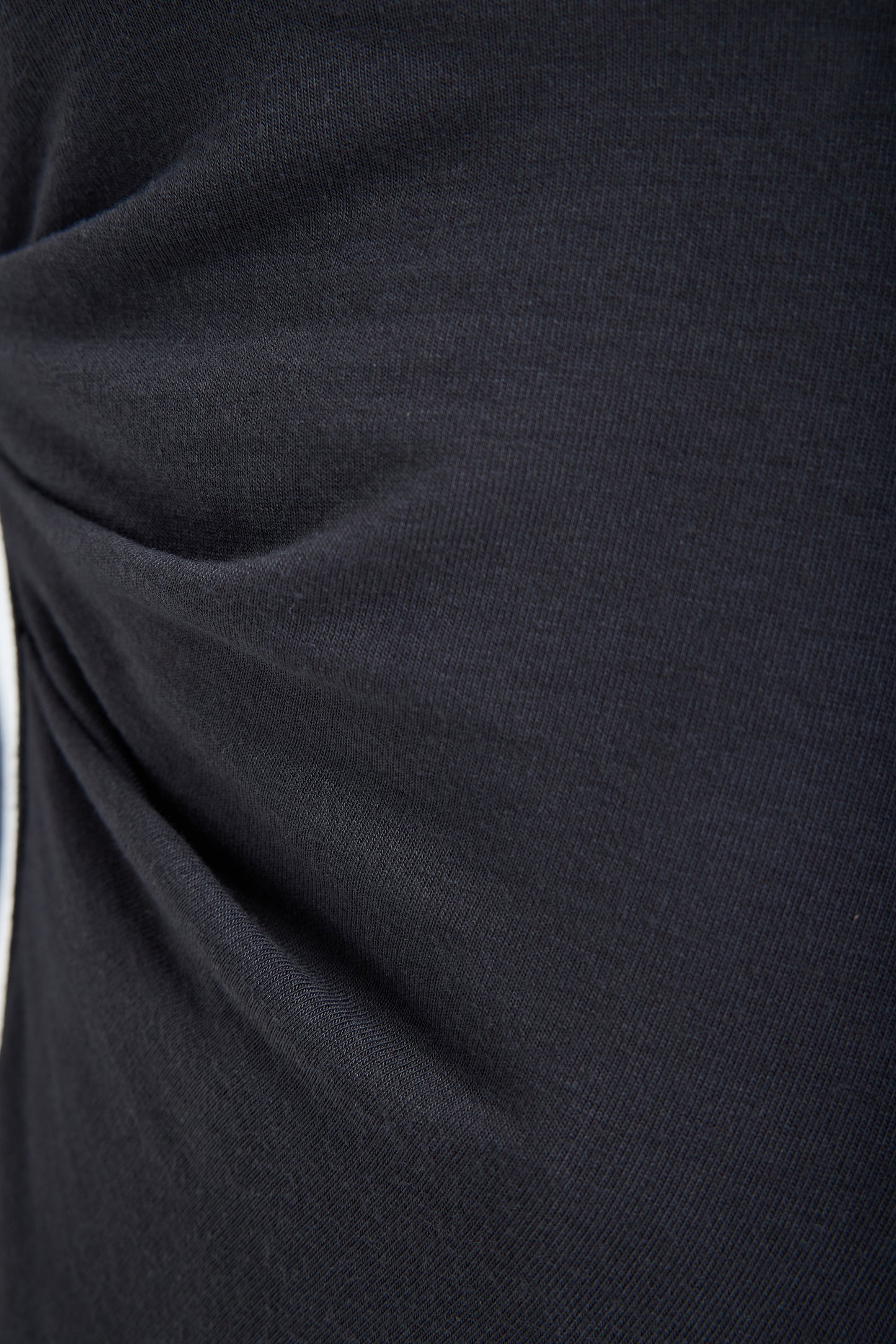 Aura One-Shoulder Draped Top – Grey