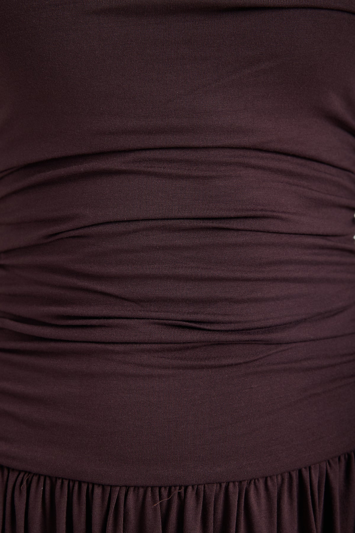 Aluna Strapless Maxi Brown Dress