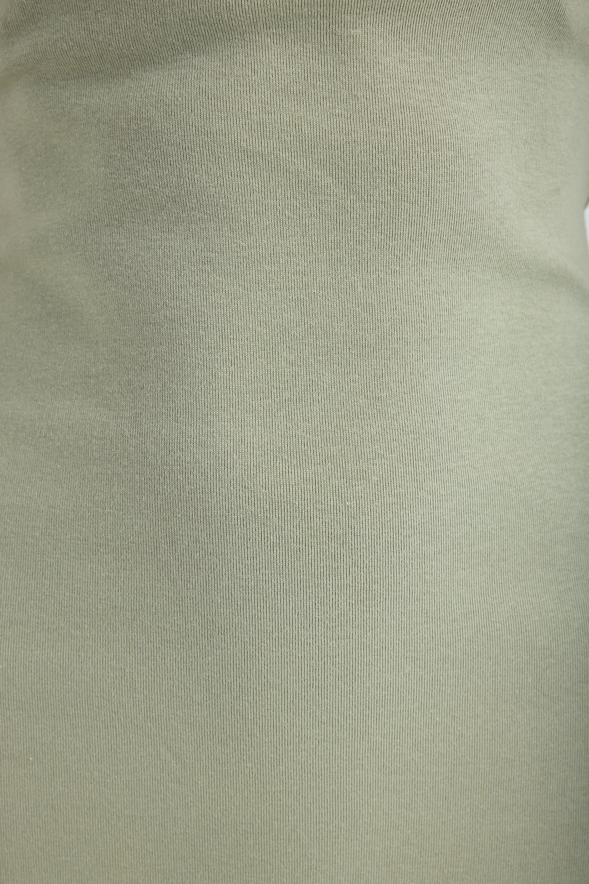 Orion Halter Cotton Midi Dress – Dusty Olive
