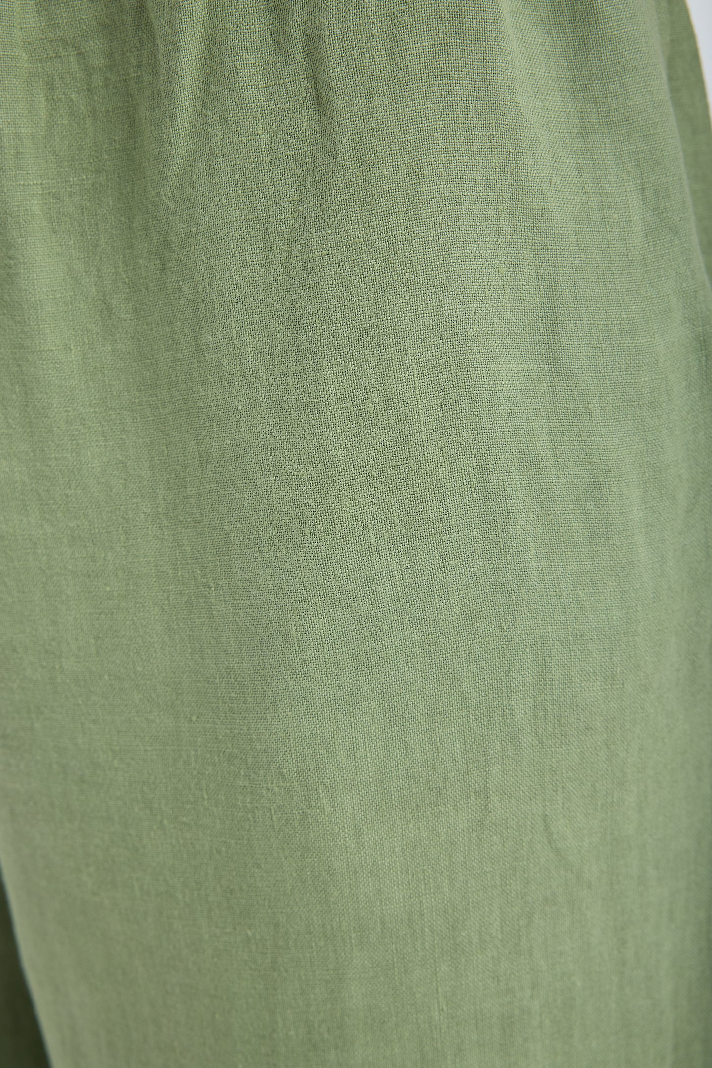 Ciel 100% Linen Wide-Leg Pants - Green