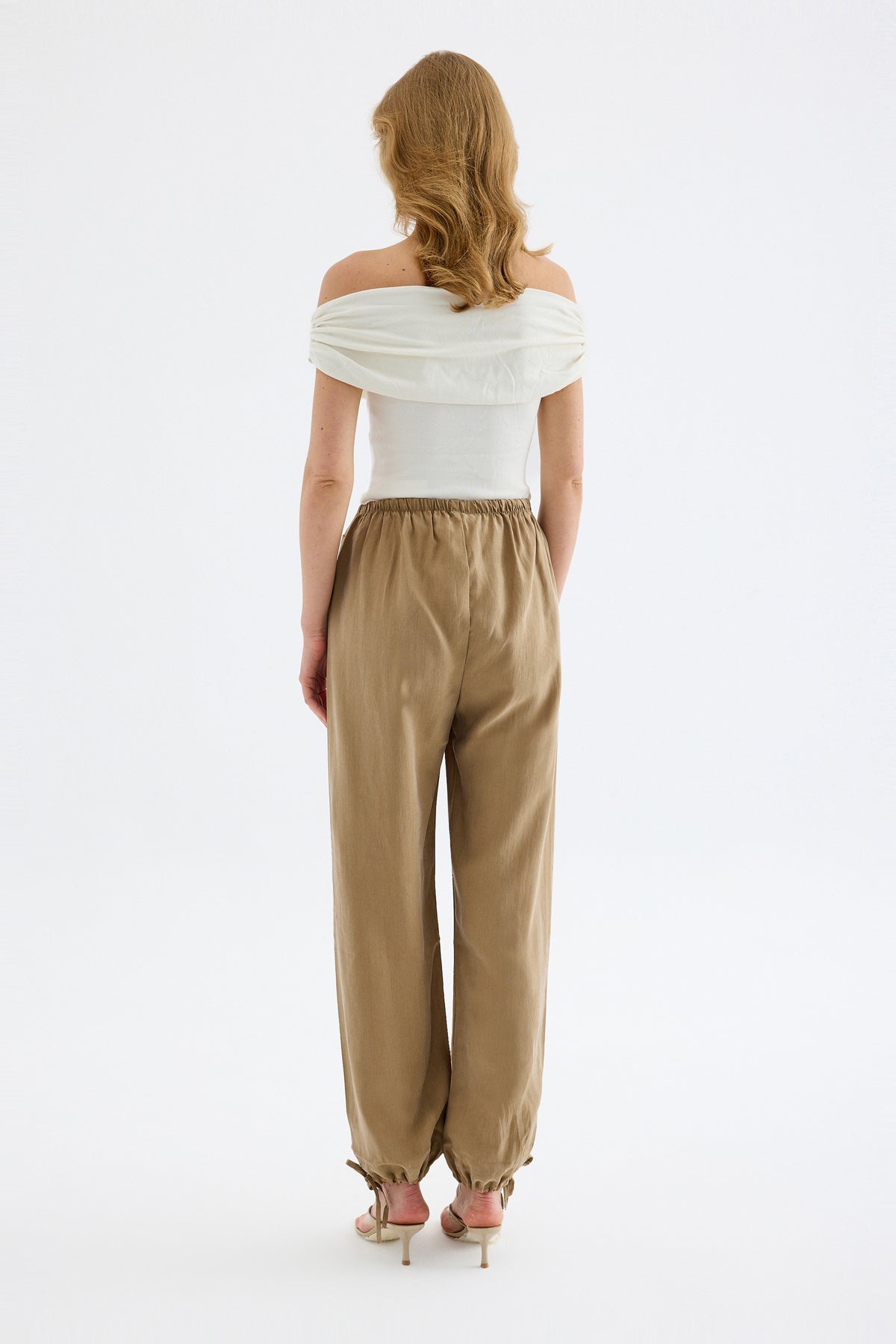 Novelle Modal Balloon Pants - Beige
