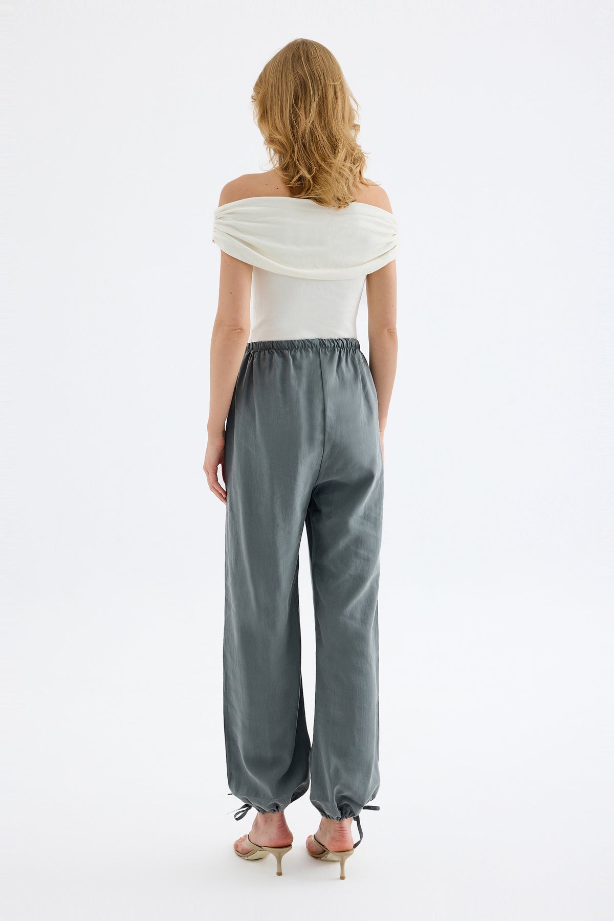Novelle Modal Balloon Pants - Grey