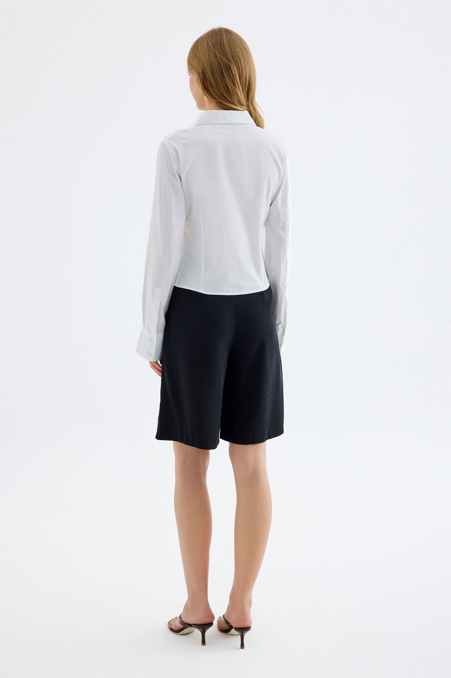 Vera Tencel Bermuda Shorts - Black