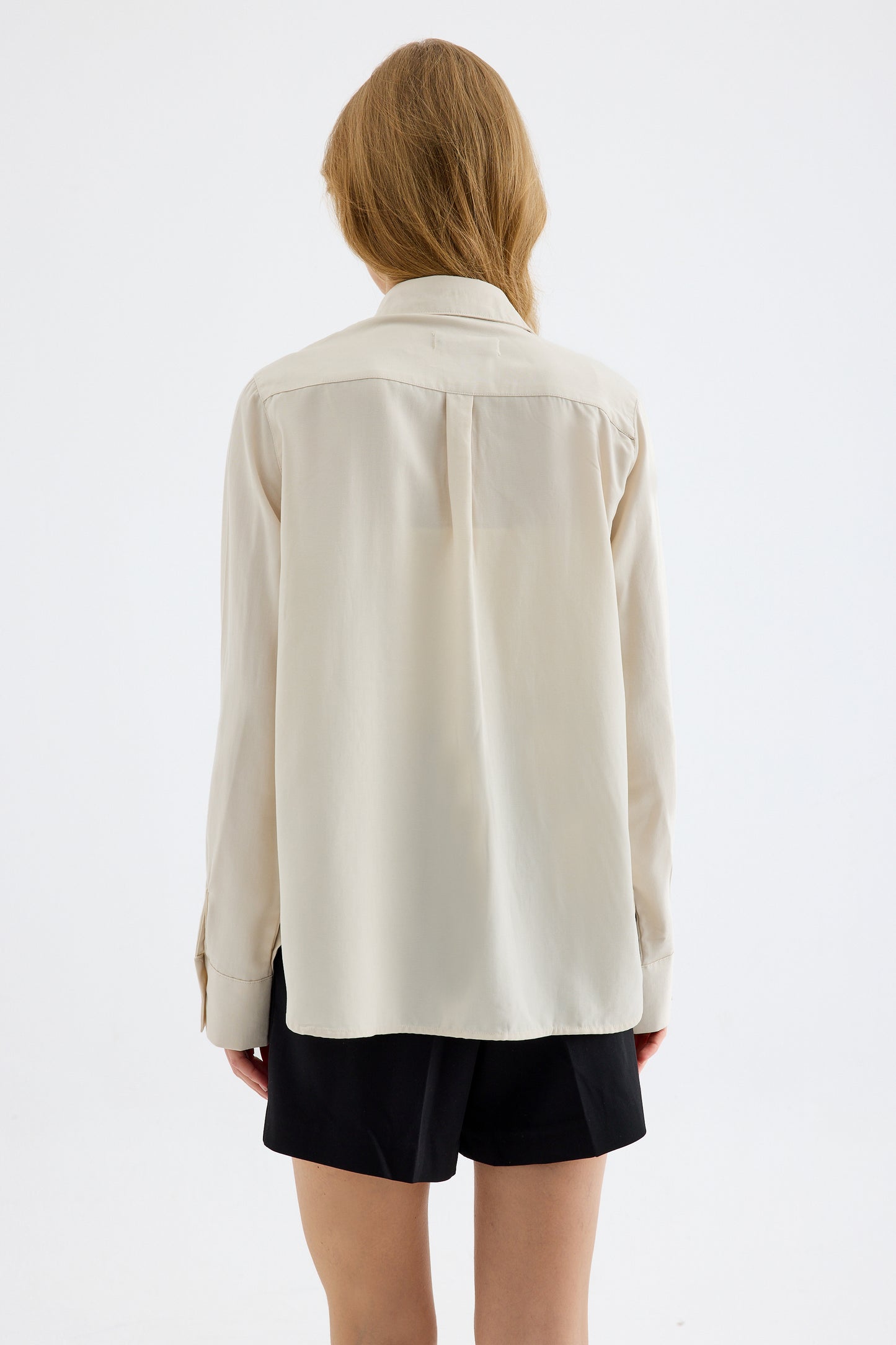 Colette Basic Lyocell  Stone Shirt