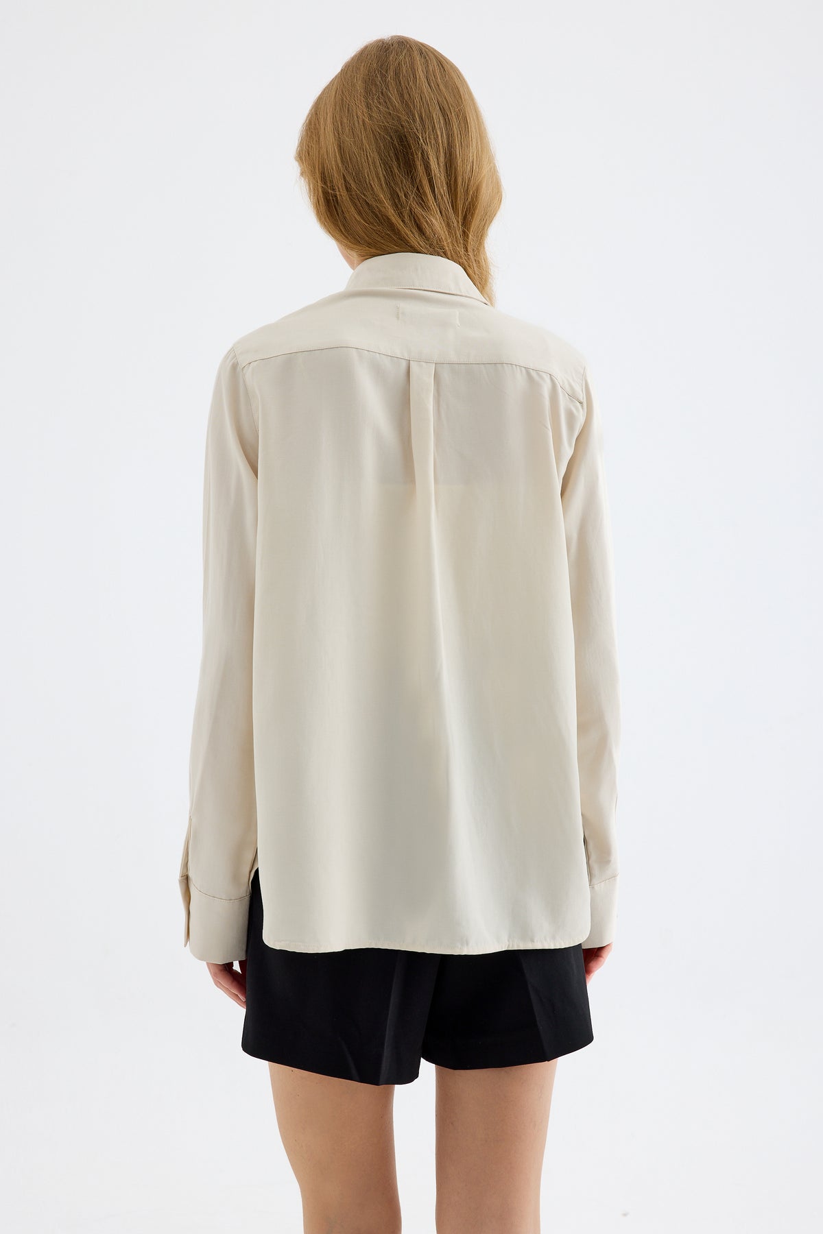 Colette Basic Lyocell  Stone Shirt